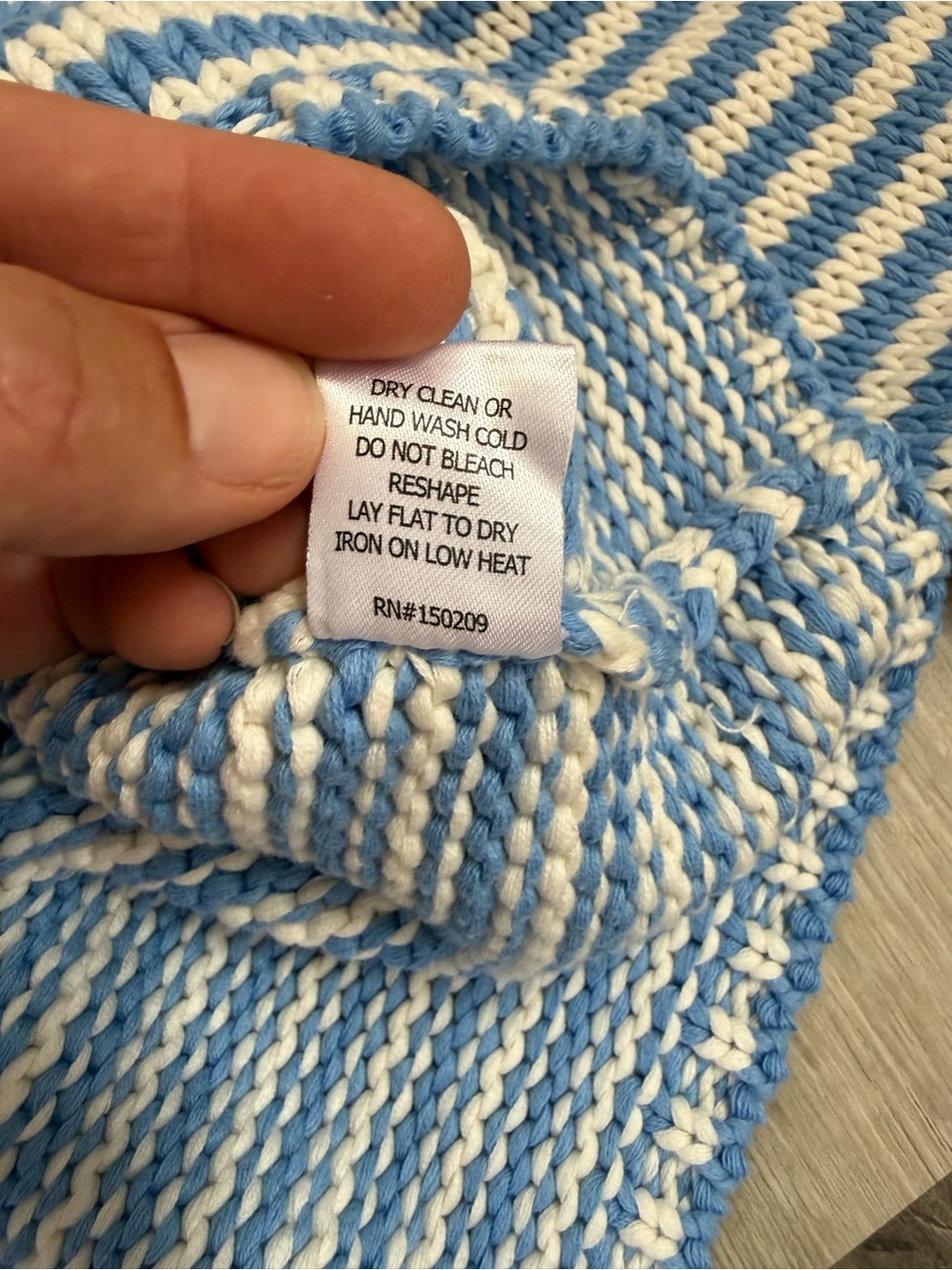 NWT La Ligne Fine Stripe Mini Marina Sweater blue & white - Picture 7 of 14